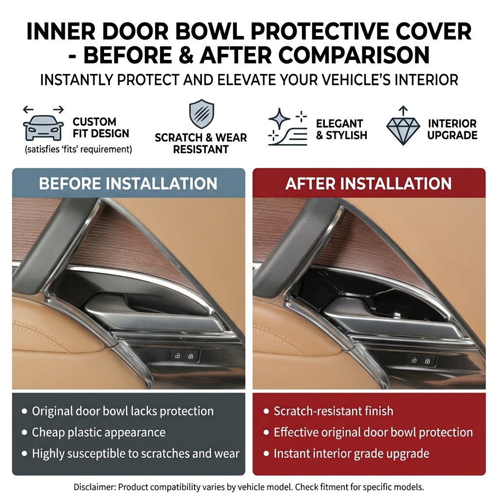 Additional product photo of Range Rover & Range Rover Sport Interior Door Handle Bowl Scratch Guard Covers (2023–2026)