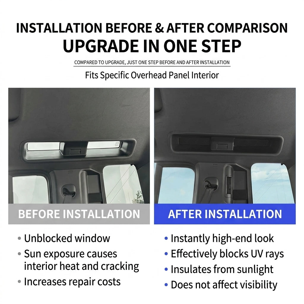 Before and after installation comparison