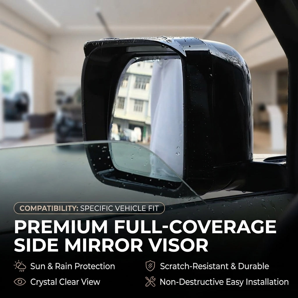 Additional product photo of Defender 90/110 Side Rearview Mirror Rain Visor Eyebrows (2020–2026)