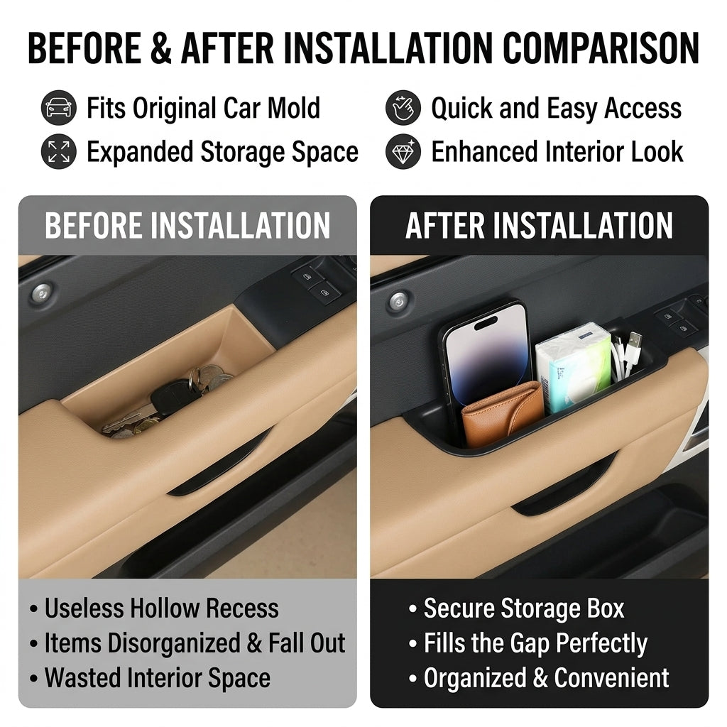 Before and after installation comparison