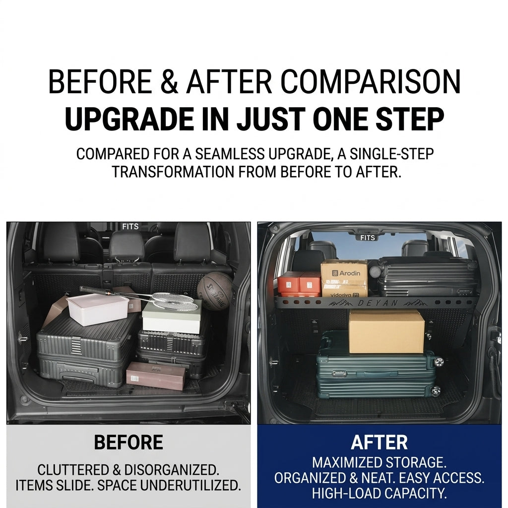 Before and after installation comparison