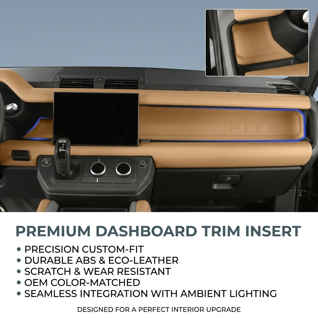 Additional product photo of Defender 90/110 Dashboard Emblem Trim & Passenger Dash Strip (2020–2026)