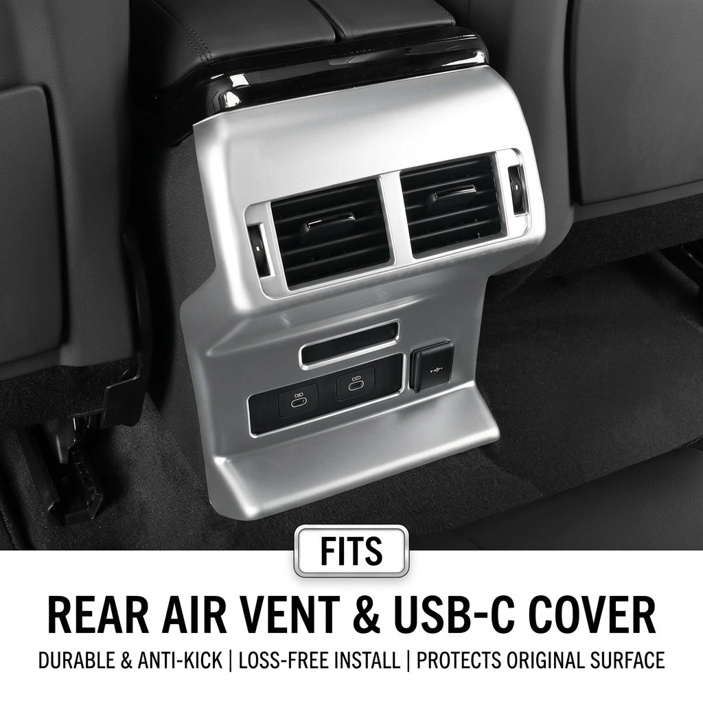 Additional product photo of Range Rover Velar Rear AC Vent Surround & Anti-Kick Guard (2017–2026)
