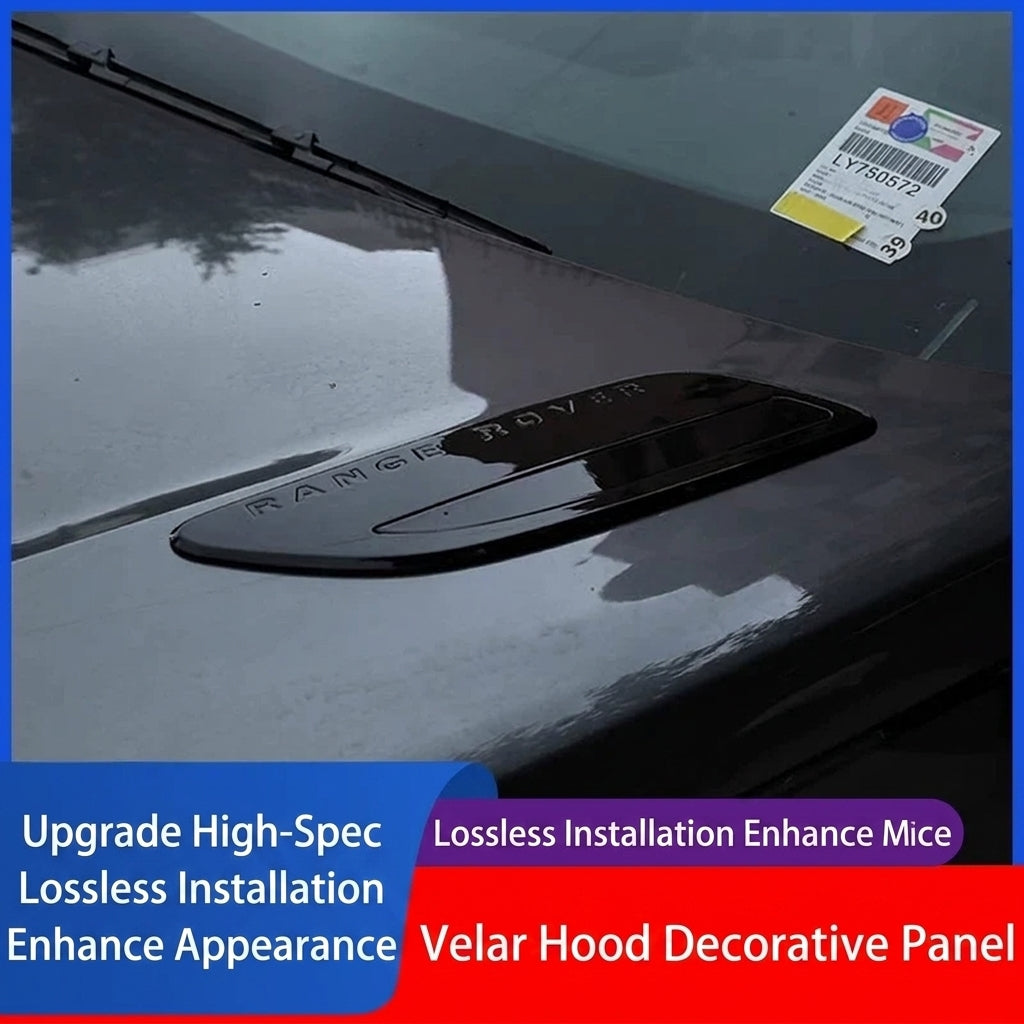Additional product photo of Range Rover Velar Upgraded Front Hood Trim Panel Accents (2017–2025)