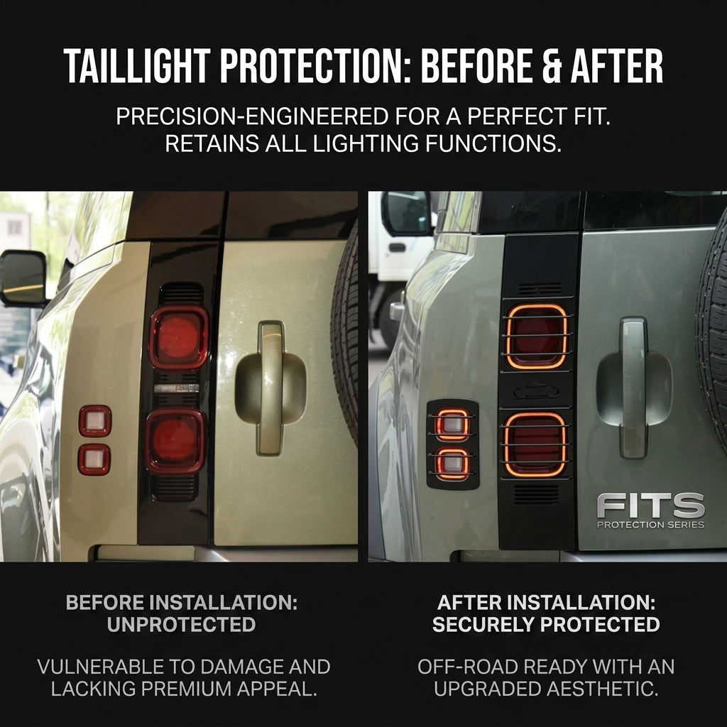 Additional product photo of Defender 90/110 Front & Rear Headlight & Taillight Bezel Frames (2020–2025)