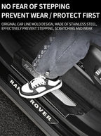 Additional product photo of 17-26 Range Rover Velar Stainless Steel Door Sill Protector Threshold Trim