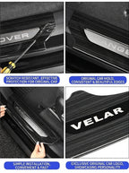 Additional product photo of 17-26 Range Rover Velar Stainless Steel Door Sill Protector Threshold Trim