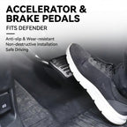 Product photo of Defender 90/110/130 Non-Slip Aluminum Brake & Gas Pedal Set (2020–2026)