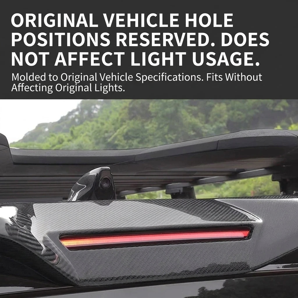 Additional product photo of Defender 90/110 Carbon Fiber Style Rear Roof Spoiler Aero Wing (2020–2026)