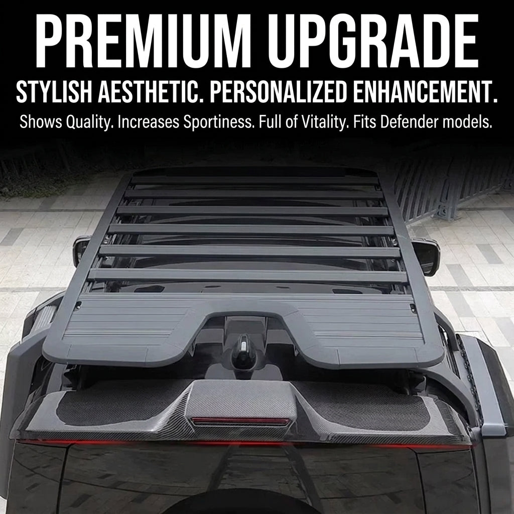 Additional product photo of Defender 90/110 Carbon Fiber Style Rear Roof Spoiler Aero Wing (2020–2026)