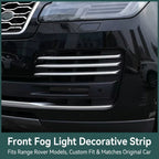 Additional product photo of Range Rover Front Fog Light Bezel & Lower Grille Chrome Trim (2018–2022)