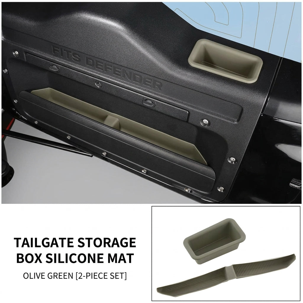 Product photo of 2020-2026 Defender Door Boot Storage Box Mats