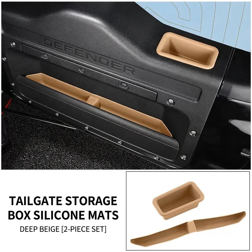 Product photo of 2020-2026 Defender Door Boot Storage Box Mats