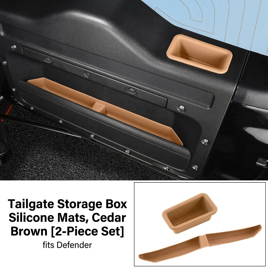 Product photo of 2020-2026 Defender Door Boot Storage Box Mats