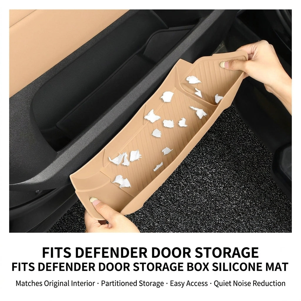 Product photo of 2020-2026 Defender Door Boot Storage Box Mats