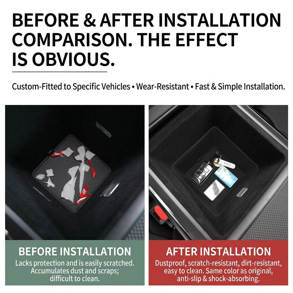 Before and after installation comparison