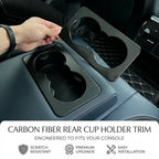 Compatible with 2020-2025 Defender Rear Cup Holder Frame Trim