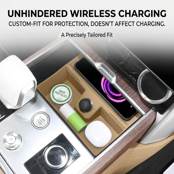 Additional product photo of Center Console Wireless Charging Silicone Mat for Range Rover (2023–2026)