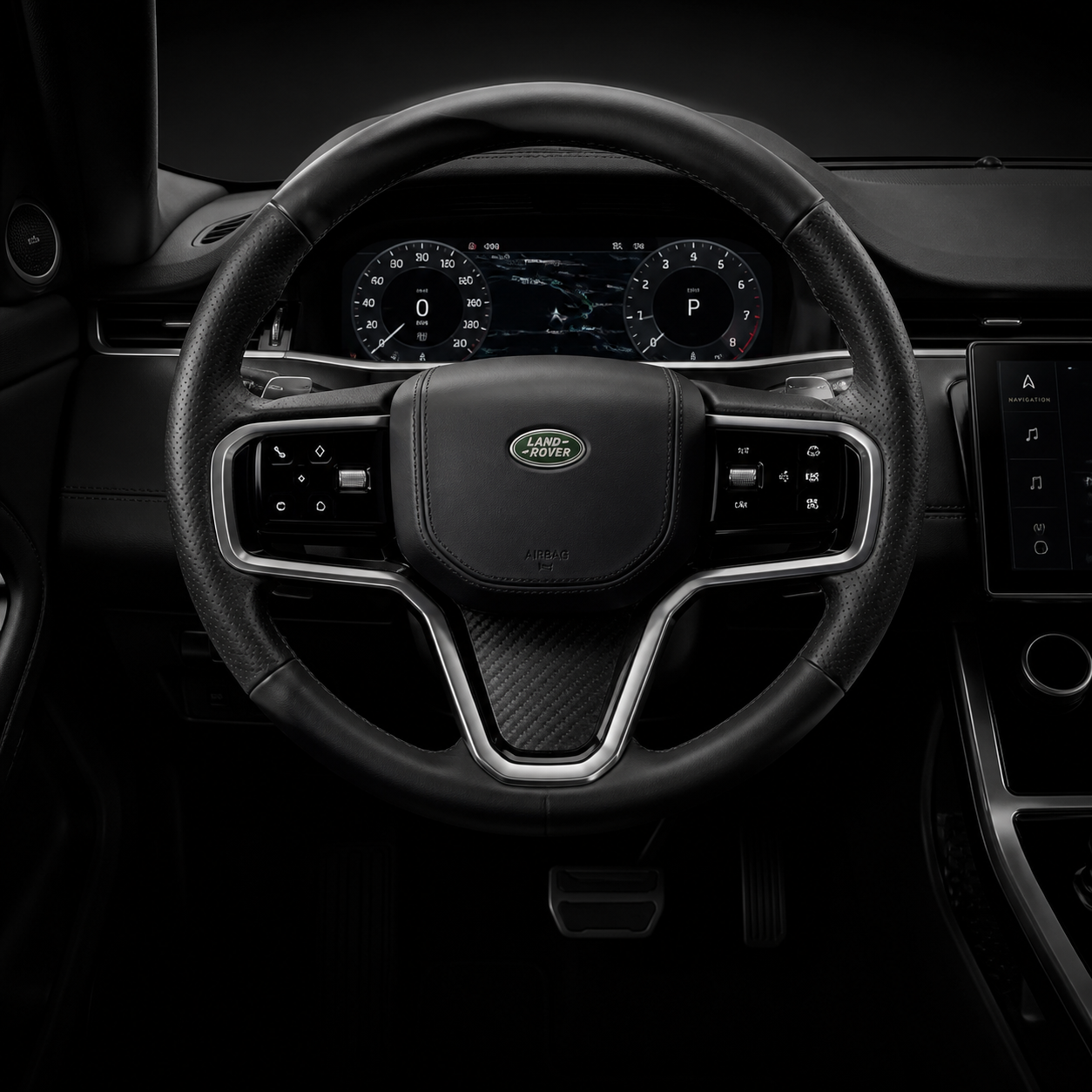Refined Land Rover interior control detail